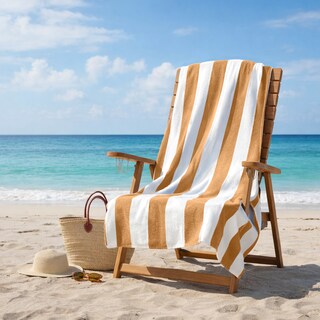 Foto 2 | Foto 2 | Toalla Extra Grande Beige - Microfibra Suave Absorbente 180x100cm