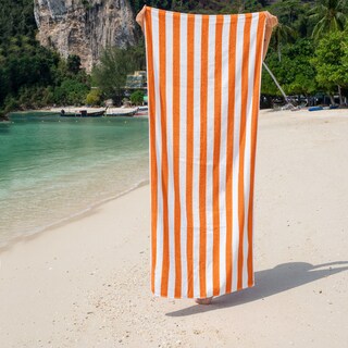 Foto 3 | Foto 3 | Toalla Extra Grande Naranja - Microfibra Suave Absorbente 180x100cm