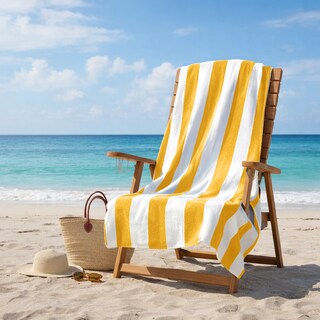 Foto 2 | Foto 2 | Toalla Extra Grande Amarillo - Microfibra Suave Absorbente 180x100cm