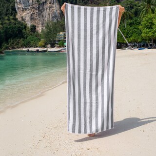 Foto 3 | Foto 3 | Toalla Extra Grande Gris - Microfibra Suave Absorbente 180x100cm