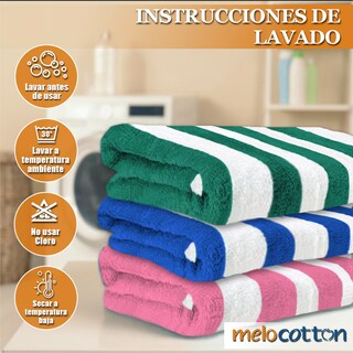 Foto 6 | Foto 6 | Toalla Extra Grande Marino - Microfibra Suave Absorbente 180x100cm