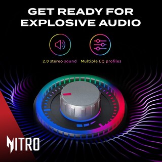 Foto 6 | Foto 6 | Barra de Sonido Acer Nitro 2.0 Nitro Pulse Negra Rgb USB/USB-C Bluetooth para Pc Gaming Laptop Celulares y Consolas