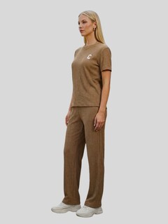 Foto 6 | Foto 6 | Conjunto Casual 3 Piezas Pantalón Short Y Blusa Conj-089 Café Claro Versatilidad Y Estilo Para Mujer