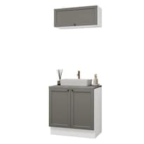 Conjunto de Baño Completo para Almacenaje Madesa Vik 80cm Bg