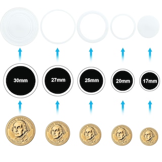 Foto 3 | Foto 3 | Cápsulas Apacali Para Monedas 300 Unidades 30 Mm Plástico Con Junta De Espuma - Venta Internacional.