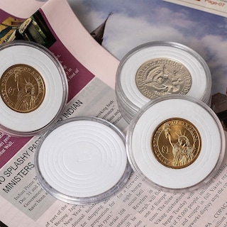 Foto 6 | Foto 6 | Cápsulas Apacali Para Monedas 300 Unidades 30 Mm Plástico Con Junta De Espuma - Venta Internacional.