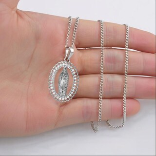 Foto 6 | Foto 6 | Virgen María Colganteventdepot Mxvrp-005 5 Piezas Plata