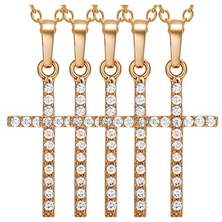 Foto 1 | Foto 1 | Dije De Cruz Y Cadenaventdepot Mxedi-005 5 Piezas Oro