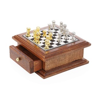 Foto 1 | Foto 1 | Juego De Ajedrez En Miniatura Para Juegos De Mesa Odoria 1/12 Dollhouse - Venta Internacional.