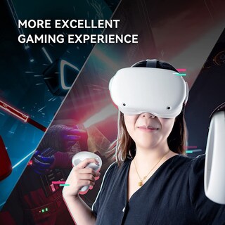 Foto 3 | Foto 3 | Cubierta Facial Vr Y Cubierta De Lente Para Quest 2 Cnbeyoung (gris) - Venta Internacional.