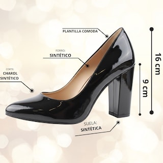 Foto 2 | Foto 2 | Tacones Golden Shoes 0117 De Dama Negro Vestir