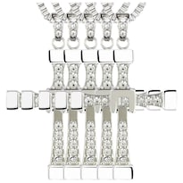 Dijes De Cruz Bonitas Para Jovenesventdepot Mxamo-004 4 Piezas Plata