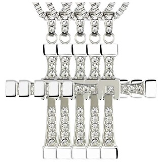 Foto 1 | Foto 1 | Dijes De Cruz Bonitas Para Jovenesventdepot Mxamo-004 4 Piezas Plata