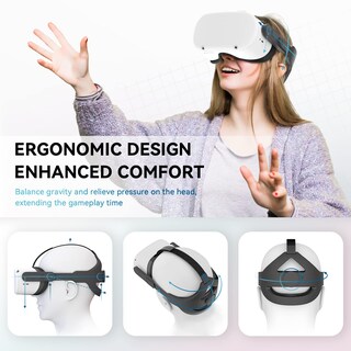 Foto 3 | Foto 3 | Correa Para La Cabeza Cnbeyoung Ajustable Para Quest 2/3 Con Cubierta Facial - Venta Internacional.