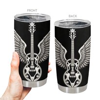 Taza De Café Tumbler Oasisdream De 600 Ml Con Estampado De Guitarra - Venta Internacional.