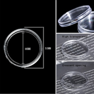 Foto 4 | Foto 4 | Cápsulas Cldsumt Para Monedas De 46 Mm (20 Unidades) Con Caja De Almacenamiento Y Junta - Venta Internacional.