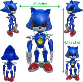 Foto 5 | Foto 5 | Figuras De Acción Rocfar Sonic The Hedgehog 12 Cm Paquete De 5 - Venta Internacional.