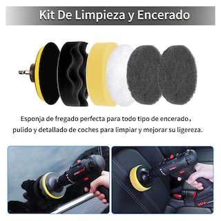 Foto 4 | Foto 4 | Kit De Limpieza De Coche Belug Con Cepillo Eléctrico De 23 Piezas Gris