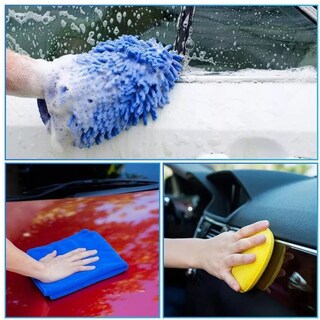 Foto 4 | Foto 4 | Set 16 Piezas Cepillo Belug Limpieza Coche Pinceles Detalle Coche Negro