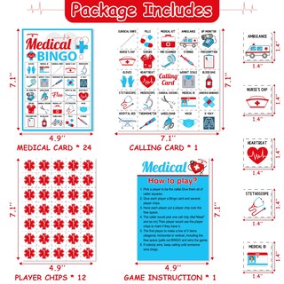 Foto 3 | Foto 3 | Juegos De Fiesta De Graduación De Enfermeras Cheereveal Bingo 24 Cartas 2024 - Venta Internacional.