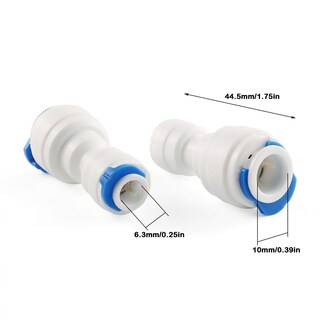 Foto 2 | Foto 2 | Conector De Tubería De Agua E-outstanding Quick Straight 1/4 A 3/8 - Venta Internacional.