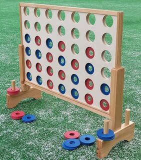 Foto 3 | Foto 3 | Giant 4 In A Row Game Tuahoo Wooden Yard Game Para Toda La Familia - Venta Internacional.