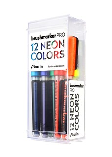 Foto 3 | Foto 3 | Pintura A Base De Agua Marker Karin Brushmarker Pro Neon De 2 4 Ml - Venta Internacional.
