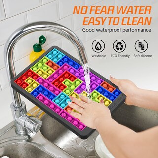 Foto 3 | Foto 3 | Juguete Sensorial Fidget Toy Viai Push Pop Bubble Tamaño Grande Negro - Venta Internacional.