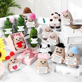 Foto 6 | Foto 6 | Lana De Punto Toy Draupnir Positive Potato Con Tarjeta Positiva - Venta Internacional.