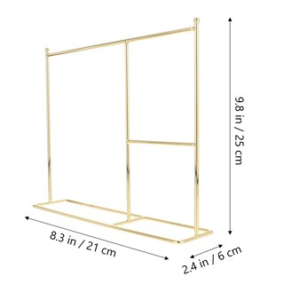 Foto 3 | Foto 3 | Perchero Zerodeko Para Muñecas Color Dorado 25 X 21 X 6 Cm - Venta Internacional.