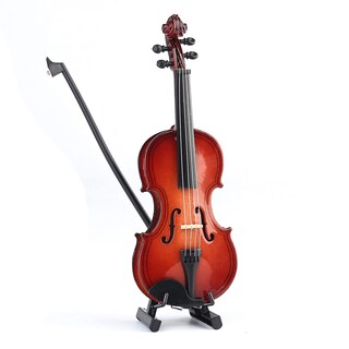 Foto 7 | Foto 7 | Violín Miniatura Dselvgvu De Madera Con Soporte Arco Y Funda De 14 3 Cm - Venta Internacional.