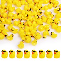 Resin Ducks Kinbom Mini 100 Unidades Con Gafas De Sol Para Manualidades Color Amarillo - Venta Internacional.