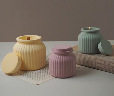 Foto 5 | Foto 5 | Molde De Hormigón De Silicona Para Tarro De Vela Con Tapas - Venta Internacional.