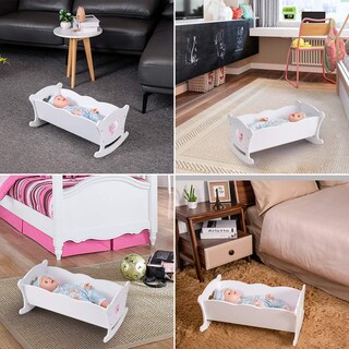 Foto 7 | Foto 7 | Cuna Para Muñecas Hiliroom Hiliroom Baby Wooden Para Muñecas De 18 Pulgadas - Venta Internacional.