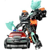 Robot De Juguete Transformer Coche De Policía Deformación De 24 Cm - Venta Internacional.