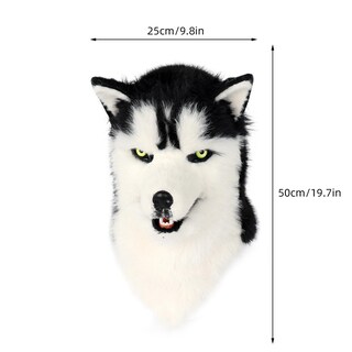 Foto 3 | Foto 3 | Disfraz De Piel Sintética De Felpa Con Cabeza De Perro Y Lobo Para Fiesta De Halloween - Venta Internacional.
