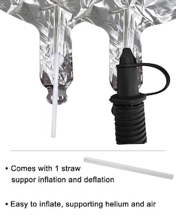 Foto 7 | Foto 7 | Globo Aule De Aluminio Número 27 Plateado 40 Pulgadas Para Fiesta De Cumpleaños - Venta Internacional.