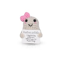 Muñeca De Ganchillo Divertida Papa Positiva Con Tarjeta De Estímulo - Venta Internacional.