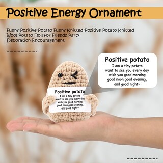 Foto 5 | Foto 5 | Muñeca Peutier De Lana Tejida Con Forma De Papa Pequeña Divertida Positiva 10 Cm - Venta Internacional.