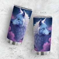 Taza De Viaje Oasisdream Vaso De 600 Ml Con Estampado De Lobos - Venta Internacional.