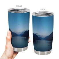 Taza De Viaje Oasisdream Vaso De 600 Ml Con Estampado De Montañas - Venta Internacional.