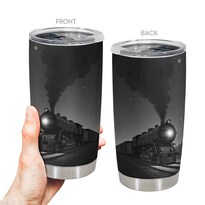 Taza Tumbler Oasisdream De Acero Inoxidable 600 Ml Con Estampado De Trenes - Venta Internacional.