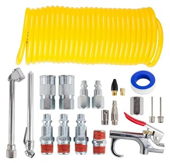 Foto 1 | Foto 1 | Kit De Accesorios Para Compresor De Aire Xtellar 20 Piezas Con Manguera Espiral 25 Ft