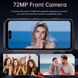 Foto 3 | Foto 3 | Smartphone Stqc X16 Ultra De 16 Gb+1 Tb Resistente Al Agua Negro - Venta Internacional.