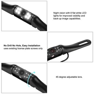 Foto 4 | Foto 4 | Cámara De Visión Trasera Dweekiy Matrícula Backup Night Vision - Venta Internacional.