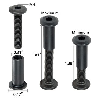 Foto 2 | Foto 2 | Kit Surtido De Tornillos De Conexión Pgmj M6 X 30 Mm Negro (40 Juegos) - Venta Internacional.