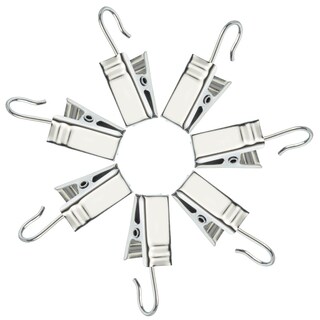 Foto 5 | Foto 5 | Cortina Colgante Tipo Baotongle Con Ganchos Metálicos 60 Unidades Plateada - Venta Internacional.