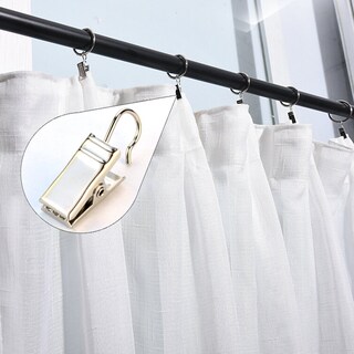 Foto 6 | Foto 6 | Cortina Colgante Tipo Baotongle Con Ganchos Metálicos 60 Unidades Plateada - Venta Internacional.