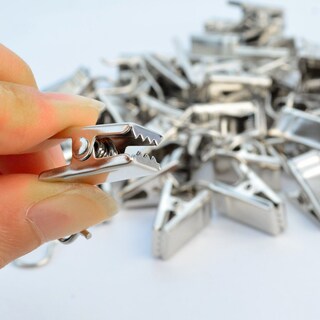 Foto 7 | Foto 7 | Cortina Colgante Tipo Baotongle Con Ganchos Metálicos 60 Unidades Plateada - Venta Internacional.