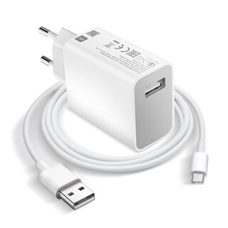Foto 1 | Foto 1 | Cargador De Energía Xiaomi Mdy-10-el Usb 27w Con Cable Usb-c 5a - Venta Internacional.